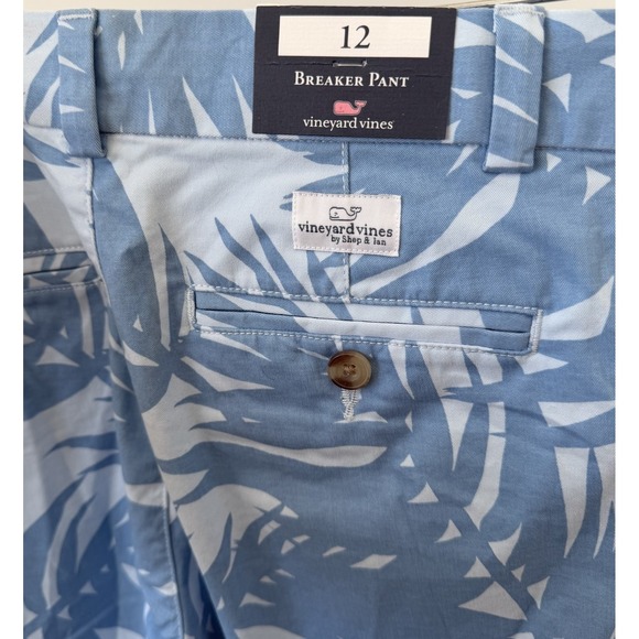 NWT Boys Vineyard Vines Breezy Ice Water Blue Breaker Pants Sz 12 Adjustable - Picture 6 of 8